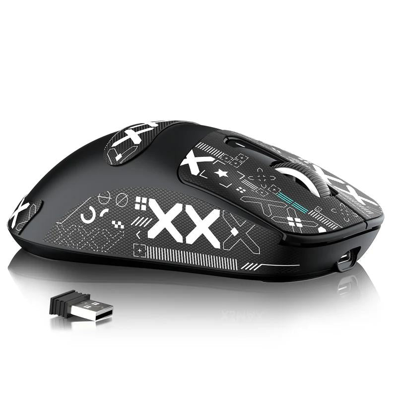 ATTACK SHARK X3MAX PAW3950 Wireless Gaming Mouse 49G SUPERLIGHT Mouse, Pixart PAW3950 Gaming Sensor, 6 Adjustable DPI up to 42000, Bluetooth/2.4G Wireless/Wired