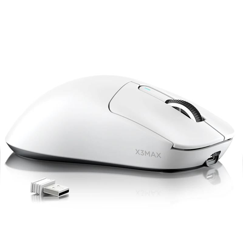 ATTACK SHARK X3MAX PAW3950 Wireless Gaming Mouse 49G SUPERLIGHT Mouse, Pixart PAW3950 Gaming Sensor, 6 Adjustable DPI up to 42000, Bluetooth/2.4G Wireless/Wired