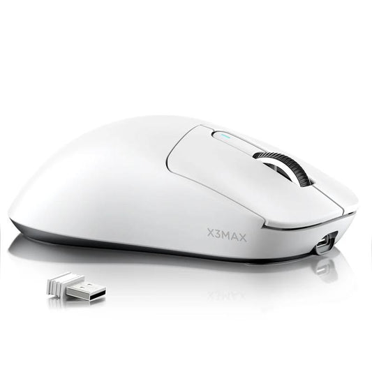 ATTACK SHARK X3MAX PAW3950 Wireless Gaming Mouse 49G SUPERLIGHT Mouse, Pixart PAW3950 Gaming Sensor, 6 Adjustable DPI up to 42000, Bluetooth/2.4G Wireless/Wired