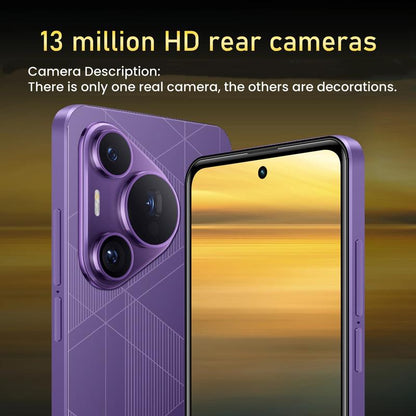 Fuffi Smartphone 6.56-Inch HD Screen, 4GB RAM + 32GB Storage, Dual Camera 5Mp+13Mp, Bluetooth-Compatible GPS, Metal Frame, Android 4G Phone